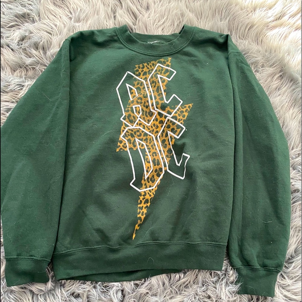 AC/DC Crewneck Forest Green Size Small